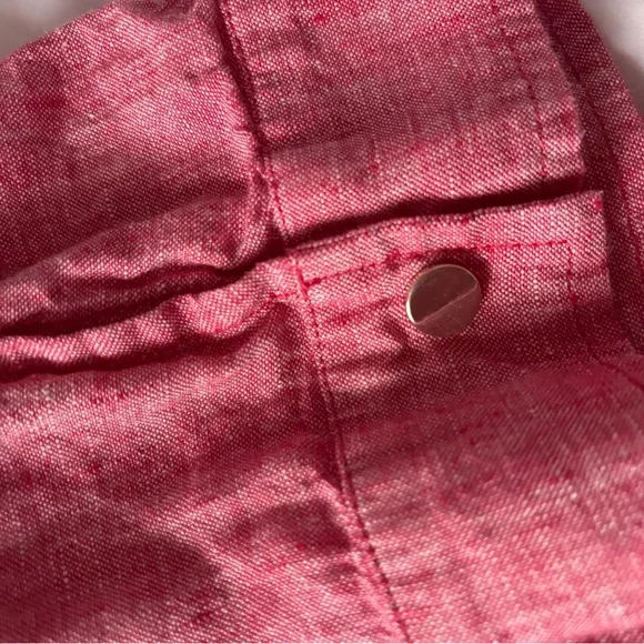 Chico's light red linen utility jacket - Picture 5 of 5